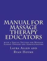 Manual for Massage Therapy Educators
