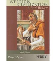 Western Civilization V. 1 To 1789