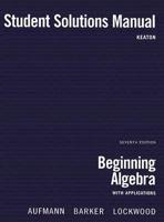 Beginning Algebra Student Solutions Manual