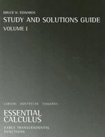 Essential Calculus Study and Solutions Guide, Volume I