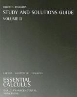 Essential Calculus Study and Solutions Guide, Volume II