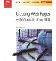 New Perspectives on Creating Web Pages With Microsoft Office 2000