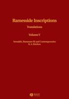 Ramesside Inscriptions. Vol. 5 Translations