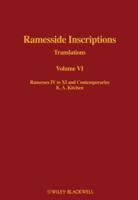 Ramesside Inscriptions. Volume VI Translated and Annotated