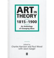 Art in Theory, 1815-1900