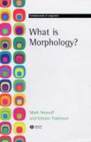 What Is Morphology?