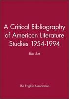 A Critical Bibliography of American Literature Studies