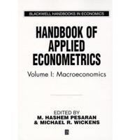 Handbook of Applied Econometrics. Vol. 1 Macroeconomics