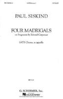 Four Madrigals on Fragments by Edward Carpenter