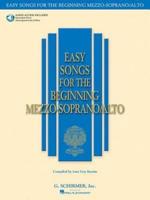 Easy Songs for the Beginning Mezzo-Soprano/Alto Book With Online Audio