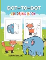 Dot-to-Dot Coloring Book for Kids Ages 4-8
