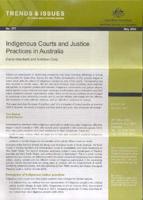Indigenous Courts and Justice Practices in Australia