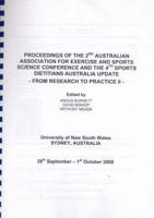 Proceedings of the 2nd Australian Association for Exercise and Sports Science Conference and the 4th Sports Dietitians Australian Update