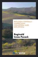 Biologia Centrali-Americana; Chilopoda and Diplopoda