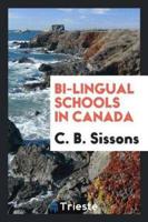 Bi-lingual schools in Canada