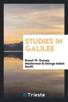 Studies in Galilee