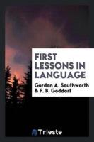 First Lessons in Language