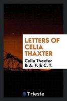 Letters of Celia Thaxter