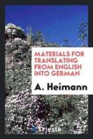 Materials for Translating from English into German