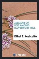 Memoir of Rosamond Davenport-Hill