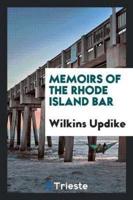 Memoirs of the Rhode Island Bar