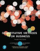 Quantitative Methods for Business (Custom Edition)