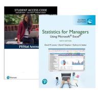 Statistics for Managers Using Microsoft Excel, Global Edition + PHStat Access Kit for Statistics
