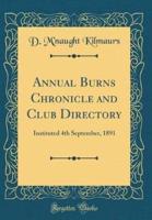 Annual Burns Chronicle and Club Directory