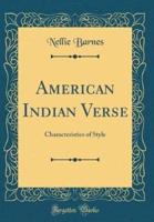 American Indian Verse