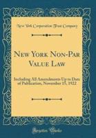 New York Non-Par Value Law