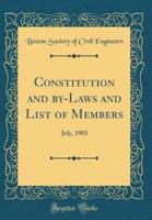 Constitution and By-Laws and List of Members