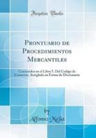 Prontuario De Procedimientos Mercantiles