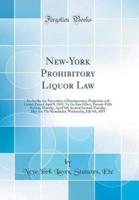 New-York Prohibitory Liquor Law