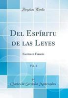 Del ESP-Ritu De Las Leyes, Vol. 3