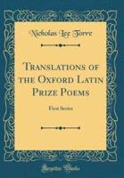 Translations of the Oxford Latin Prize Poems