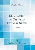 Elimination of Oil from Exhaust Steam