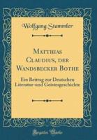 Matthias Claudius, Der Wandsbecker Bothe