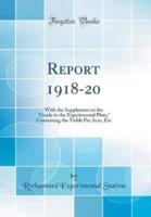 Report 1918-20