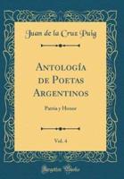 Antologï¿½a De Poetas Argentinos, Vol. 4