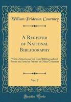 A Register of National Bibliography, Vol. 2