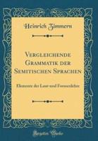 Vergleichende Grammatik Der Semitischen Sprachen