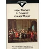 Major Problems in American Colonial History