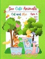 Zoo Cute Animals Cut and Glue
