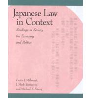 Japanese Law in Context