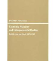 Economic Maturity and Entrepreneurial Decline;