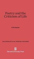 Poetry and the Criticism of Life