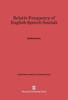 Relativ Frequency of English Speech Sounds