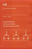 Judicial Reform in France Before the Revolution of 1789