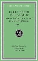 Early Greek Philosophy, Volume II