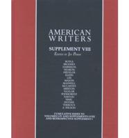 American Writers, Supplement VIII